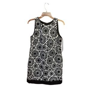 Lizzatti Tank Dress Black White Sz 4 NWT